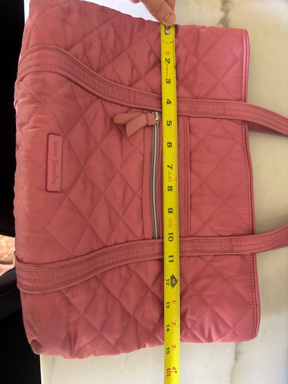 VERA BRADLEY STRAWBERRY ICE PINK Iconic Tote Performance Twill - Picture 5 of 9